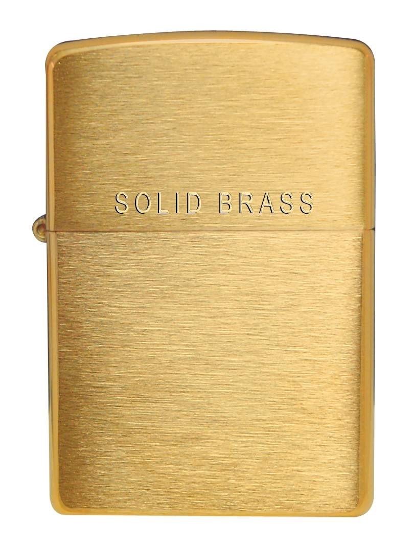 "Solid Brass" graveeringuga harjatud messing tulemasin