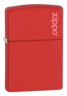 Zippo logoga, mattpunane tulemasin