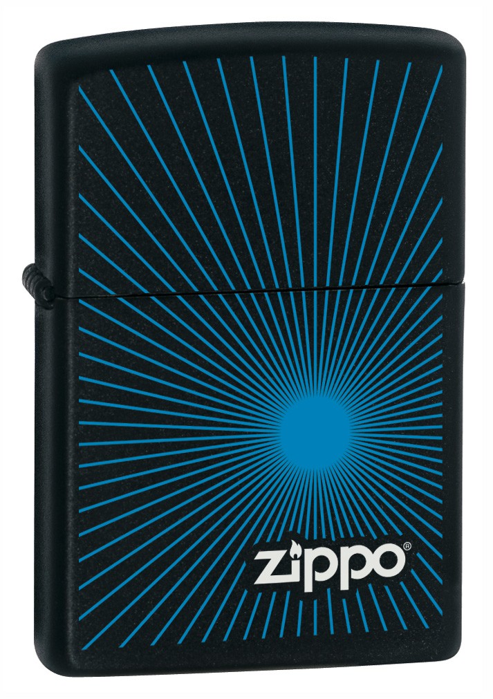 Zippo® Starburst Blue, mattmust tulemasin