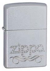 Zippo logoga satiin, kroomitud tulemasin