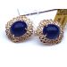Kuldkõrvarõngad-585 lazuriit. 5,69g