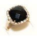 Kuld-585 klotsersõrmus onyx 4.70g