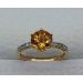 Kuldsõrmus-585 br0,10ct citr.1,7ct 2,50g