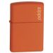 Zippo tulemasin orange matte w/zippo logo