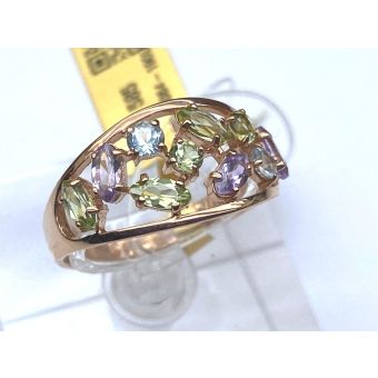 Kuldsõrmus-585 top,krüsoliit 3.24g