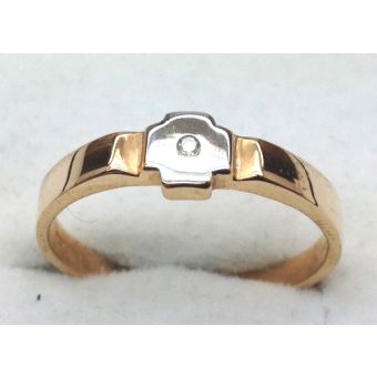 Kuld-585 kihlasõrmus teemandiga 2,00g