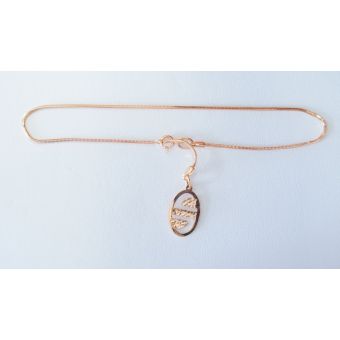 Kuldkett-585 jalakett 2,47g