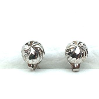 Kuldkõrvarõngad-585 valgest kullast 0,40g