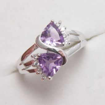 Hõbesõrmus-925/ame/2-2,44 ct, 17 5.08g