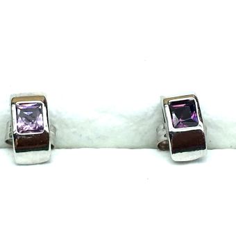 Kuldkõrvarõngad-585 valgest kullast 0,40 g