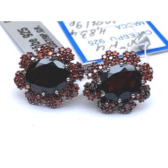 Hõbekõrvarõngad-925 gr.zirk.112tk.4,98g