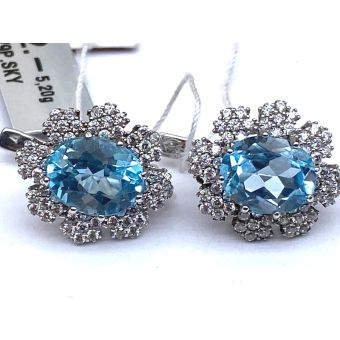 Hõbekõrvarõngad-925 top.zirk.112tk. 5,20g