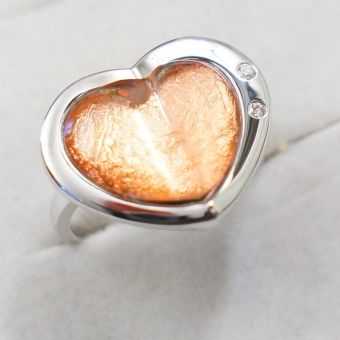 Hõbesõrmus hsr-925/klaas/p-kuld/roodium 5,61g