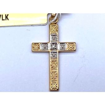 Kuldripats-585 rist br.0,010ct.1,28g