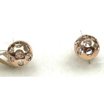 Kuldkõrvarõngad-585 pall_butterfly 1.54g