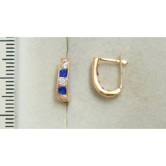 Kuldkõrvarõngad-585 rida 1,13g