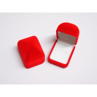 Kinkekarp väike kandiline 37 x 47 x 40 mm punane