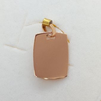 Kuldripats-585 plaat 1.00g