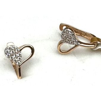 Kuldkõrvarõngad-585 inglise 1.65g