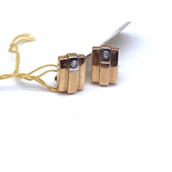 Kuldkõrvarõngad-585 br.0,01ct.1,72g