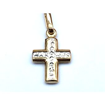 Kuldripats-585 valgest ja kollasest kullast 0,40 g