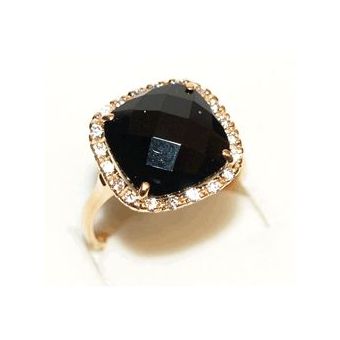 Kuld-585 klotsersõrmus onyx 4.70g