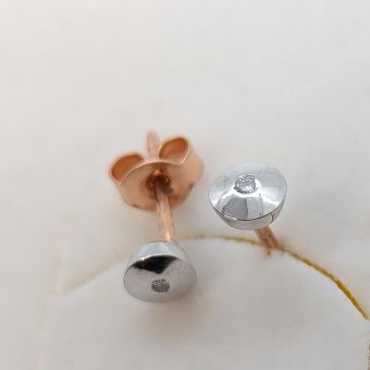 Kuldkõrvarõngad-585 br.2-diam.br.0.026ct Si/H 0.69g