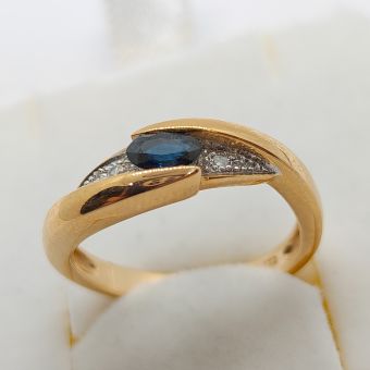 Kuldsõrmus-585 W/BS/1 0,055 SI/W 2,80g