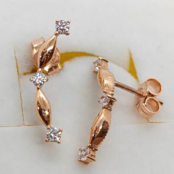 Kuld-585 kõrvarõngad 1.47g