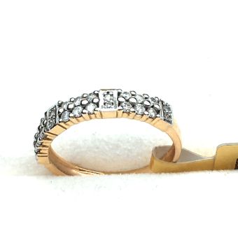 Kuldsõrmus-585 br.0.18ct h/si 2.11g