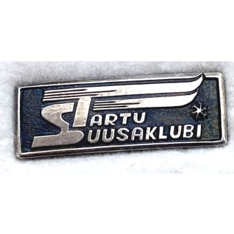 Tartu suusaklubi hõbe-925 18 x 6 mm