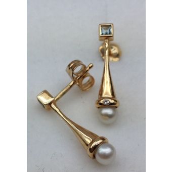 Kuldkõrvarõngad-585 parl/br/top 1,38g