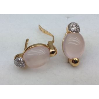 Kuldkõrvarõngad-585 d.0,06ct,p.q.5,1ct 3,40g