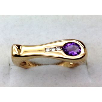 Kuldsõrmus-585 br amet 3,40g