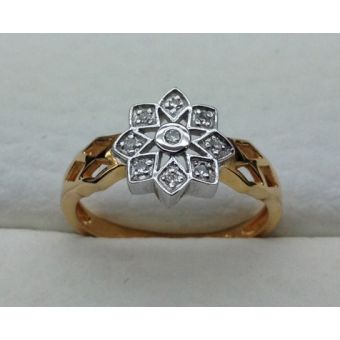 Kuldsõrmus 585 b 0,08ct 2,50g