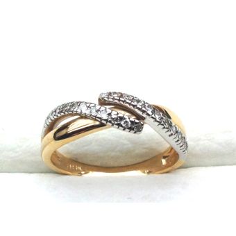 Kuldsõrmus 585 br.0,15ct 3,23g