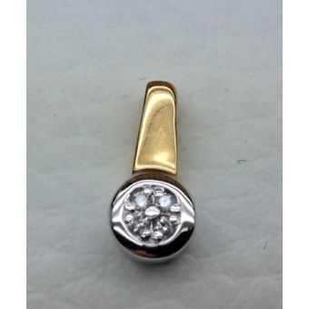 Kuldripats-585 br 0,04ct 0,65g