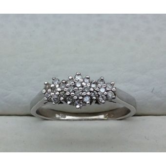 Kuldsõrmus-585 br/0,31ct si/w 2,70g
