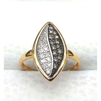 Kuldsõrmus-585 br 0,27ct 3,70g