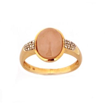 Kuldsõrmus-585 br 0,036 kvarts 3/43 3,06g