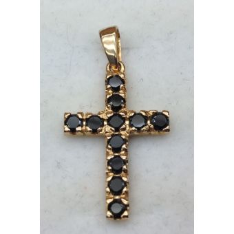 Kuldripats-585 rist cz must 1,72g