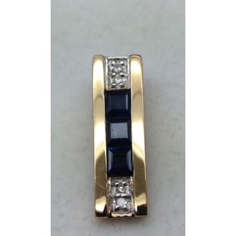 Kuldripats-585 br o,03ct s 0,57ct 1,64g