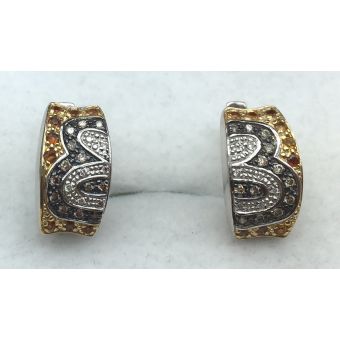 Kuldkõrvarõngad-585 br 0,33ct ci 0,23ct 5,75g