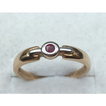 Kuldsõrmus 585 rubiiniga 2,40g