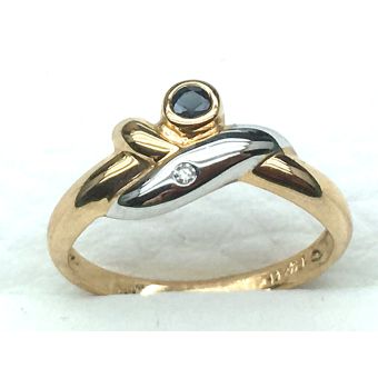 Kuldsõrmus-585 br/saf 2,20g