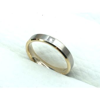 Kuld-585 abielusõrmus br.0,03ct 4,40g