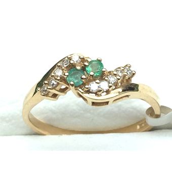 Kuld-585 sõrmus br.0143h/si smar. 2.40g