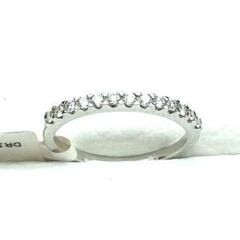 Kuldsõrmus-585 valge kuld/teemandid 1,60g