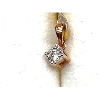 Kuldripats-585 d 0,06ct si/h 0,40gr