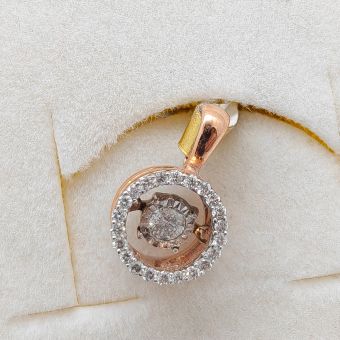 Kuldripats-585 d 020 ct gh/si 0,90gr